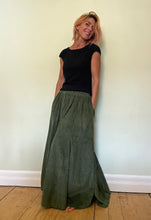 Load image into Gallery viewer, Emma's Emporium Corduroy full length gypsy skirt