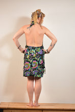 Load image into Gallery viewer, Buy now online, Emma's Emporium bold floral summer sun beach dress! floral print loose fit sun dress. Buy now from Emma's Emporium online store, ethical alternative women's fashion; hippie festival clothing and accessories, ethically sourced from India and South America. Shop online or find us at a festival. All clothing and products available for UK wholesale.