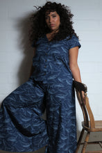 Load image into Gallery viewer, Emma's Emporium whale print cotton shirt. Shop Emma's Emporium online, for retail and wholesale fair trade ethical women's alternative clothing, gifts and festival fashion. Hippy Hippie clothes, colourful and unique.