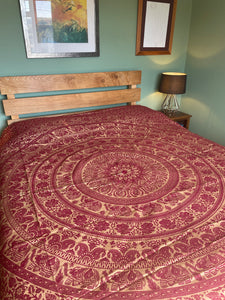 Buy now online from Emma's Emporium! Elephant tie dye double king size bed spread, hippy throw or wall hanging, from Emma's Emporium ethical fair-trade alternative hippy clothing and gifts