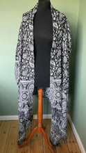 Load image into Gallery viewer, Warm Fleecy Paisley Wrap Cardigan