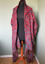 Load image into Gallery viewer, Warm Fleecy Paisley Wrap Cardigan