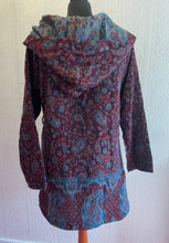 Load image into Gallery viewer, Fleecy Hooded Paisley Jacket