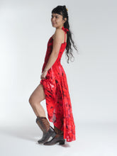 Load image into Gallery viewer, New in! Emma's Emporium tie dye frill summer dress, ethical alternative women's hippie hippy festival fashion.