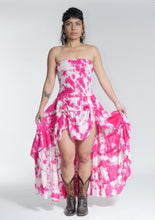 Load image into Gallery viewer, New in! Emma's Emporium tie dye frill summer dress, ethical alternative women's hippie hippy festival fashion.