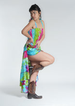 Load image into Gallery viewer, New in! Emma's Emporium tie dye frill summer dress, ethical alternative women's hippie hippy festival fashion.