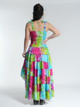 Load image into Gallery viewer, New in! Emma's Emporium tie dye frill summer dress, ethical alternative women's hippie hippy festival fashion.