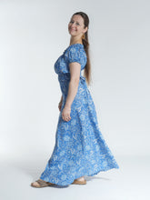 Load image into Gallery viewer, Floral Paisley Cotton Wrap Maxi Skirt