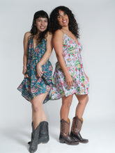 Load image into Gallery viewer, Buy now online from Emma's Emporium, floral print cotton summer sun dress, beach, holiday or party dress. Women's clothing, shop online, Emma's Emporium, Ethical Fashion.