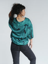 Load image into Gallery viewer, Buy now online from Emma's Emporium, ethical women's fashion, alternative hippy clothing. Tie dye unisex loose fit shirts, plus sized, designed for men and women. Emma's Emporium colourful summer shirt.