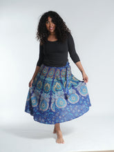 Load image into Gallery viewer, Peacock Wrap Skirt - Medium Length