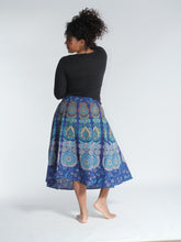 Load image into Gallery viewer, Peacock Wrap Skirt - Medium Length