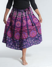 Load image into Gallery viewer, Peacock Wrap Skirt - Medium Length