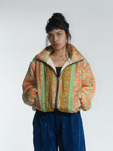 Load image into Gallery viewer, Buy now at Emma's Emporium online shop, fleece lined recycled sari machine washable coat. Men's Women's Unisex Plus Size, winter warm coats. Shop at Emma's Emporium Hippie Hippy ethical alternative women's fashion and clothing.