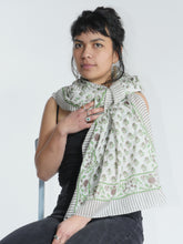 Load image into Gallery viewer, Buy now, shop Emma's Emporium online. Light pure cotton sarong scarf scarves, perfect shawl, wrap, thro or cover; featuring delicate floral prints in mixed colours. Shop Emma's Emporium slow fashion, hippie hippy boho festival women's clothing and accessories. unisex hippie clothing and apparel.