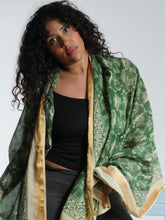 Load image into Gallery viewer, Buy now online from Emma's Emporium. Fish print pure 100% cotton light weight shawl summer scarf beach sarong. Shop Emma's Emporium ethical slow fashion, women's hippie hippy festival boho clothing.