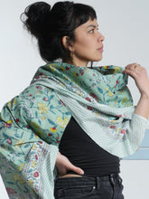 Load image into Gallery viewer, Buy now, shop Emma's Emporium online. Light pure cotton sarong scarf scarves, perfect shawl, wrap, thro or cover; featuring delicate floral prints in mixed colours. Shop Emma's Emporium slow fashion, hippie hippy boho festival women's clothing and accessories. unisex hippie clothing and apparel.
