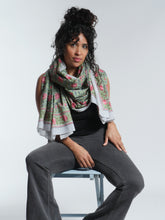 Load image into Gallery viewer, Buy now, shop Emma's Emporium online. Light pure cotton sarong scarf scarves, perfect shawl, wrap, thro or cover; featuring delicate floral prints in mixed colours. Shop Emma's Emporium slow fashion, hippie hippy boho festival women's clothing and accessories. unisex hippie clothing and apparel.