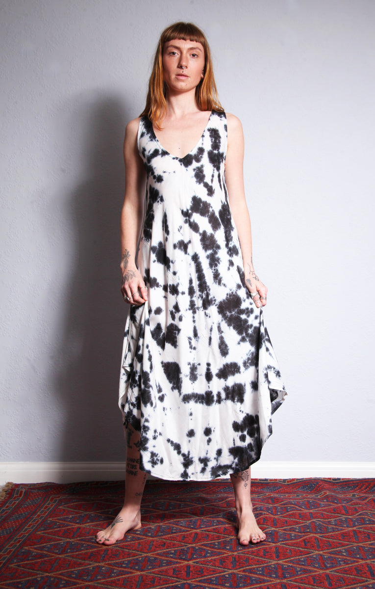SS004 Tie Dye Bias Cut Summer Dress  Emma's Emporium Clothing