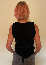 Load image into Gallery viewer, Buy now online from Emma's Emporium; smart casual hippie velvet waistcoat. Shop Emma's Emporium ethical unisex fashion clothing, slow fashion, fair trade, hippie hippy alternative festival clothes