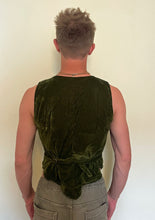 Load image into Gallery viewer, Buy now online from Emma's Emporium; smart casual hippie velvet waistcoat. Shop Emma's Emporium ethical unisex fashion clothing, slow fashion, fair trade, hippie hippy alternative festival clothes