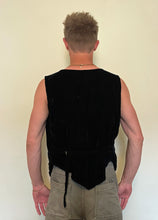 Load image into Gallery viewer, Buy now online from Emma's Emporium; smart casual hippie velvet waistcoat. Shop Emma's Emporium ethical unisex fashion clothing, slow fashion, fair trade, hippie hippy alternative festival clothes