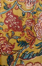 Load image into Gallery viewer, Buy now online from Emma's Emporium, loose fit low crotch baggy harem trouser pants, floral print cotton, mix patterns, comfy shirring elastic waistband, plus size. Hippie hippy harem alibaba afghani harem festival trouser pants. Emma's Emporium ethical slow fashion, fair trade, from the source, natural cotton.