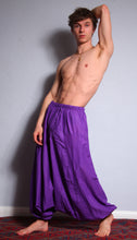 Load image into Gallery viewer, Topless Man. Men's harem afghani Alibaba loose fit trouser, organic cotton, made exclusively for Emma's Emporium to fair-trade standards.