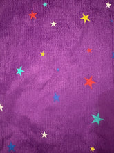 Load image into Gallery viewer, Emma's Emporium. Buy now online from Emma's Emporium, purple star needle cord tie top with flared sleeves. Machine washable. Shop at Emma's Emporium hippie alternative ethical fashion.