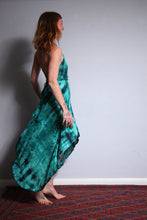 Load image into Gallery viewer, Shop Emma's Emporium buy online! Emma's Emporium tie dye rayon summer sun dress. One size, Plus size. Emma's Emporium ethical slow fashion, fair trade, women's clothing, hippie hippy boho festival dress.