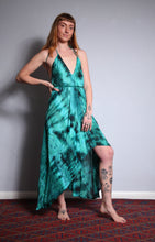Load image into Gallery viewer, Shop Emma's Emporium buy online! Emma's Emporium tie dye rayon summer sun dress. One size, Plus size. Emma's Emporium ethical slow fashion, fair trade, women's clothing, hippie hippy boho festival dress.