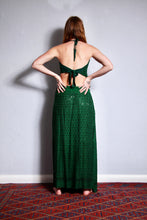 Load image into Gallery viewer, Buy now online. Emma's Emporium sequin backless hanky top. Beautiful halter-neck sun top, embroidered and adorned with sequins. made from soft rayon. Emma's Emporium ethical slow fair trade fashion, women's hippie and festival clothing.