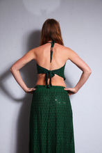 Load image into Gallery viewer, Buy now online. Emma's Emporium sequin backless hanky top. Beautiful halter-neck sun top, embroidered and adorned with sequins. made from soft rayon. Emma's Emporium ethical slow fair trade fashion, women's hippie and festival clothing.