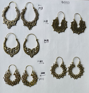 Emma's Emporium Brass tribal earrings
