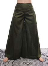 Load image into Gallery viewer, Buy now online from Emma&#39;s Emporium! Extra wide leg palazzo flare loose fit trousers made from soft organic cotton.
