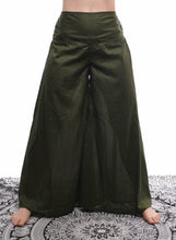 Load image into Gallery viewer, Buy now online from Emma's Emporium! Extra wide leg palazzo flare loose fit trousers made from soft organic cotton.