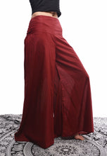 Load image into Gallery viewer, Buy now online from Emma's Emporium! Extra wide leg palazzo flare loose fit trousers made from soft organic cotton.