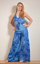 Load image into Gallery viewer, Summer Palazzo pants. Buy online from Emma's Emporium wholesale women's festival, alternative and hippie clothing. Multicoloured rainbow tie dye PALAZZO genie harem loose summer trousers. Shop now at Emma's Emporium UK clothing retail.