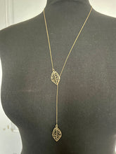 Load image into Gallery viewer, Emma&#39;s Emporium Brass jewellery, now available to buy online. Hippie Boho unique ethnic and tribal brass and silver plate jewellery. Beautiful little leaf necklace, available in brass or silver plate.
