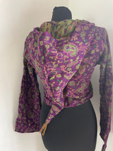 Load image into Gallery viewer, Buy now online from Emma's Emporium! Warm and snuggly vegan fleece pixie tie top with oversized pointed hood, Shop at Emma's Emporium ethical alternative hippy fashion, UK wholesale and retail.