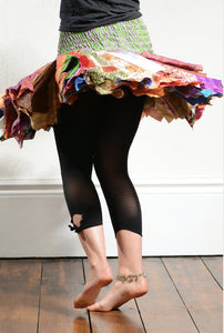Emma's Emporium multi coloured recycled sari hanky tutu skirt