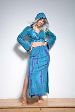 Load image into Gallery viewer, Buy now online from Emma's Emporium! Tie dye cotton lycra maxi skirt, complete your summer festival hippy look with Emma's Emporium's colourful alternative hippy clothing.