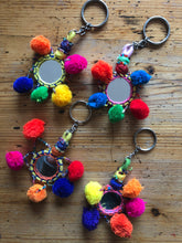 Load image into Gallery viewer, Keyring - Mirror/Pom Pom
