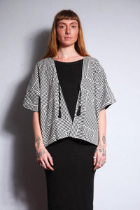 Emma's Emporium Black & White Unisex Reversible Jacket
