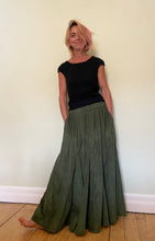 Load image into Gallery viewer, Emma&#39;s Emporium Corduroy full length gypsy skirt
