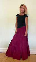 Load image into Gallery viewer, Emma&#39;s Emporium Corduroy full length gypsy skirt

