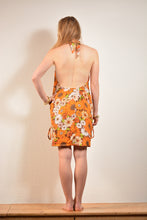 Load image into Gallery viewer, Buy now online, Emma&#39;s Emporium bold retro sunflower summer sun beach dress! floral print loose fit sun dress. Buy now from Emma&#39;s Emporium online store, ethical alternative women&#39;s fashion; hippie festival clothing and accessories, ethically sourced from India and South America. Shop online or find us at a festival. All clothing and products available for UK wholesale.
