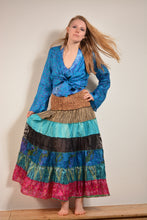 Load image into Gallery viewer, Emma&#39;s Emporium recycled sari silk skirt
