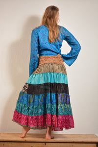 Emma's Emporium recycled sari silk skirt