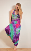 Load image into Gallery viewer, Emma&#39;s Emporium tie dye halter neck sun top. Buy now online from Emma&#39;s Emporium, cute summer halter tops in vibrant colourful tie dye, with matching palazzo, harem, and genie trousers. Available to buy online from Emma&#39;s Emporium alternative, festival fashion. A slow fashion, ethically sourced clothing business.
